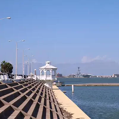 seawall shoreline