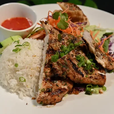 Char Grilled Chicken Rice